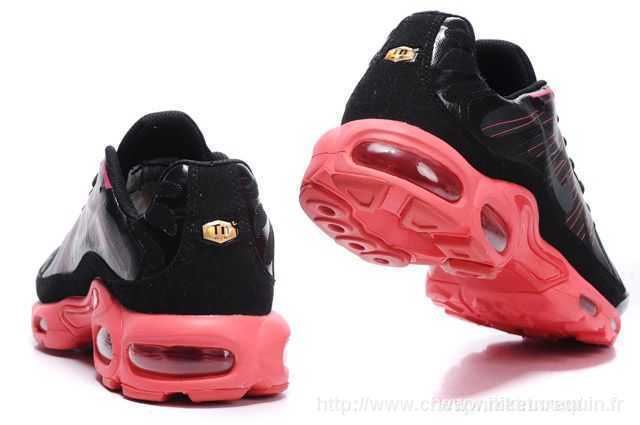 moins cher Air Max TN chaussures Nike fision noir rouge (2)